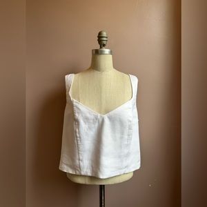 Target White Tank Crop Top